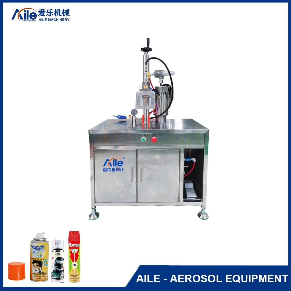 Semi Automatic Aerosol Hair Spray Snow Spray Aerosol Gas Filling Equipment Spray Paint Production Line Butane Gas Refilling Machine