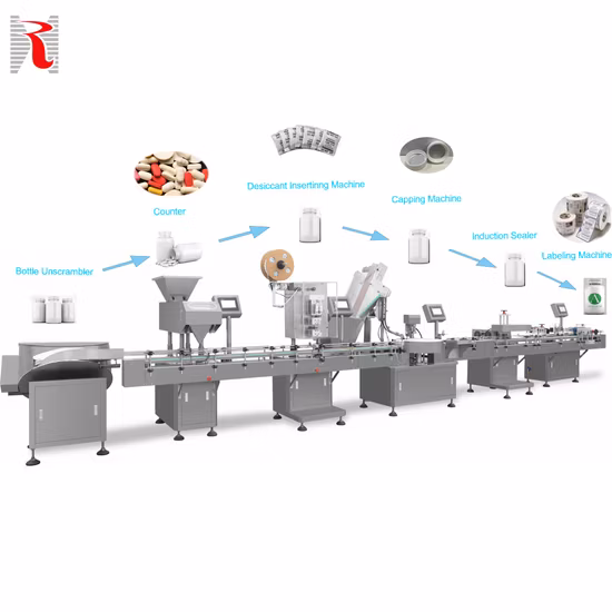 8-Channel Feeding Counter Vibration Panel PLC Control System Electronic Fish Glue/ Vitamin/Candy/Gummy/Tablet/Capsule/Pill Counting Machine