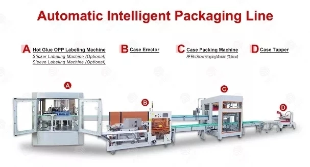 Automatic Case Packer Case Packing Machine, Carton Packer for Juice Bottle