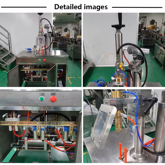 Semi Automatic Aerosol Hair Spray Snow Spray Aerosol Gas Filling Equipment Spray Paint Production Line Butane Gas Refilling Machine