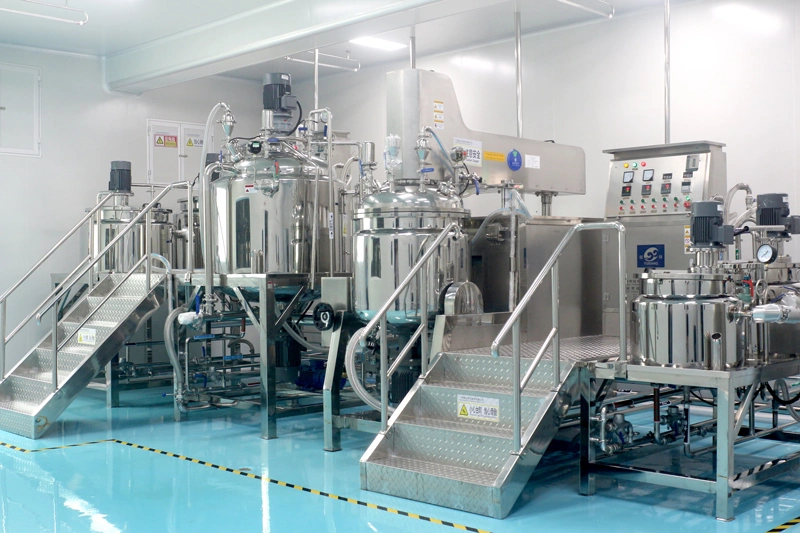 China Food Emulsifying Machine Cosmetics Vacuum Homogenizing Emulsifying Mixer
