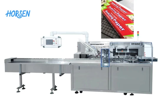 Automatic Box Packing Packaging Cartoning Machine Machinery for Cling Film Roll Aluminium Foil Roll Baking Paper Roll