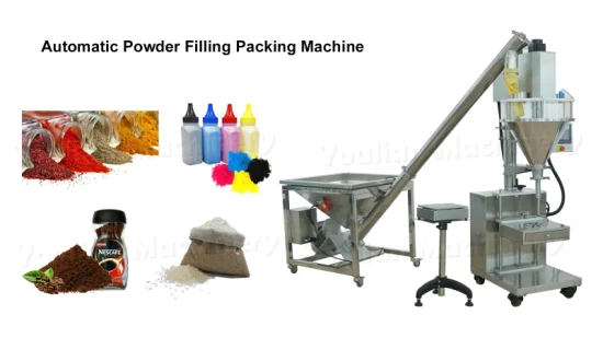 Df-Y & Ds-3 Automatic Dry Sachet Bottle Bag Milk Cosmetic Chemical Pepper Spices Powder Weighing Dosing Auger Powder Filling Machine