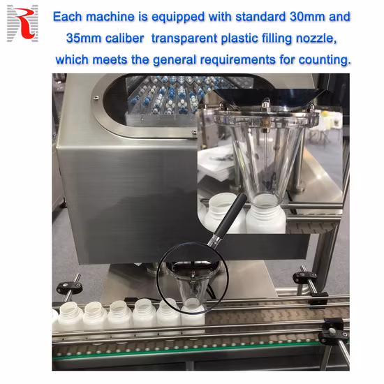 8-Channel Feeding Counter Vibration Panel PLC Control System Electronic Fish Glue/ Vitamin/Candy/Gummy/Tablet/Capsule/Pill Counting Machine